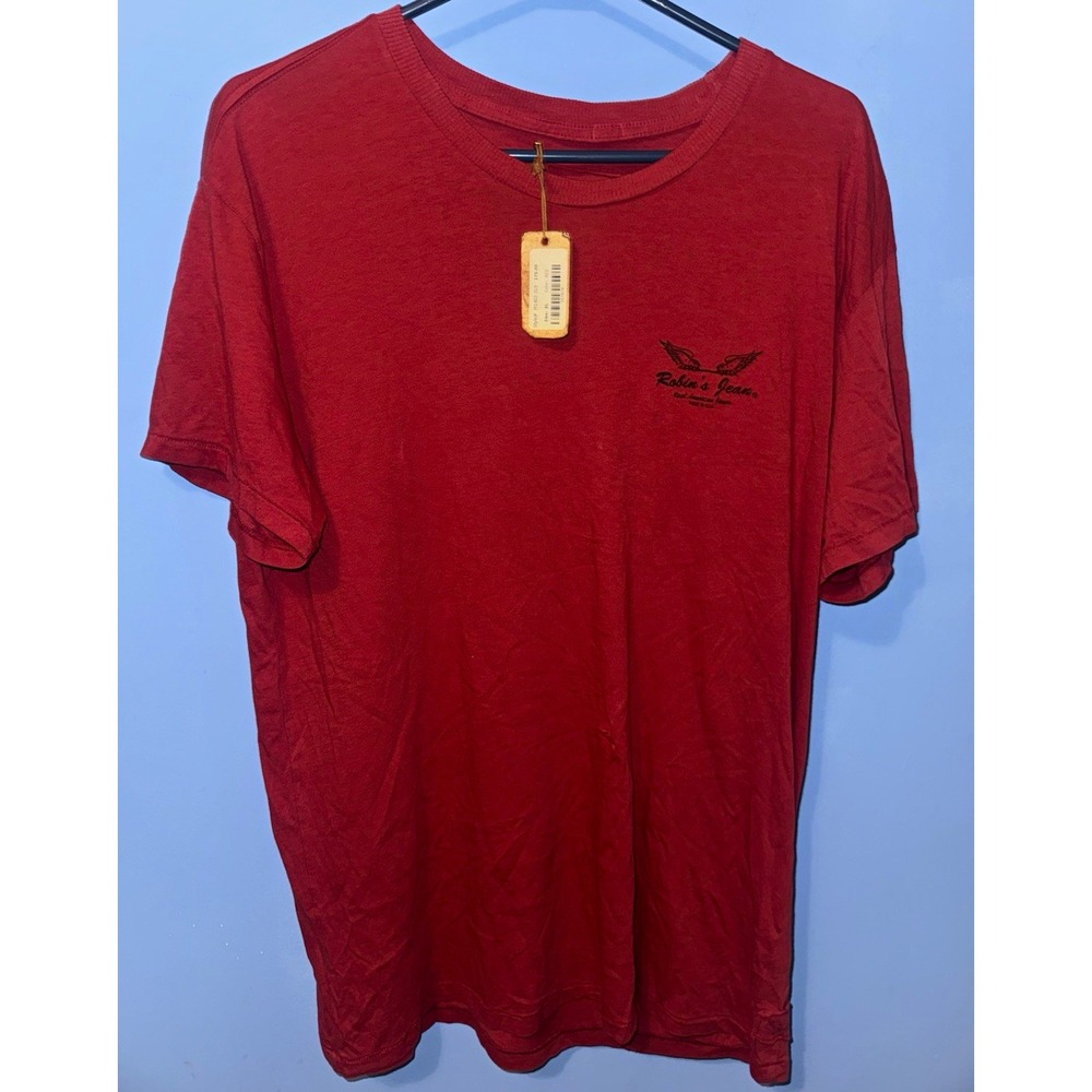 Robin's Jean Mens T-Shirt XL Red Graphic Motorcycle Club Logo M1403-319 NEW